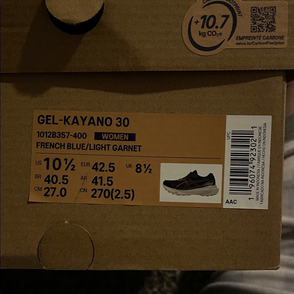 ASICS Gel-Kayano 30 Women's Shoes - French Blue and Light Garnet
